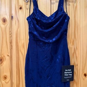 Lulu's Navy Blue Mini Dress